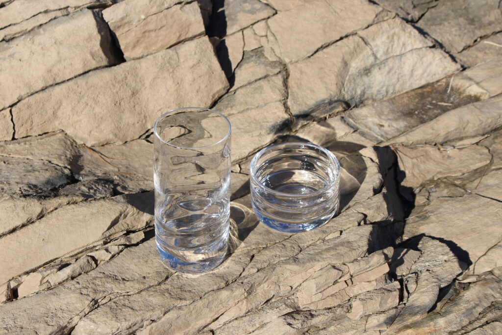 Dunes glasses on the rocks