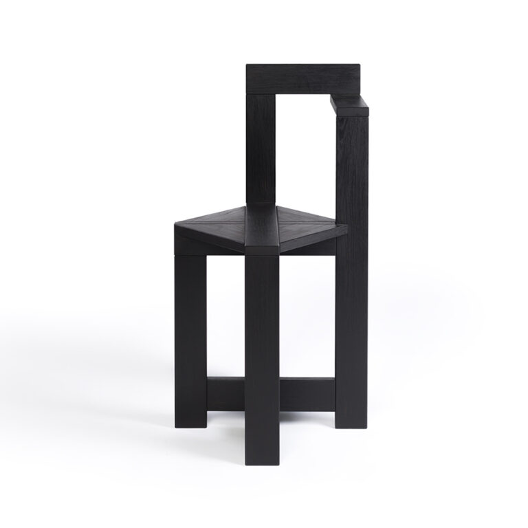 Black Berber chair from the front