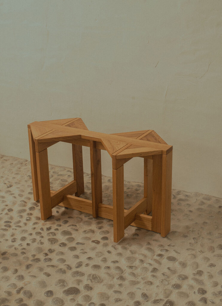Double stool in interior