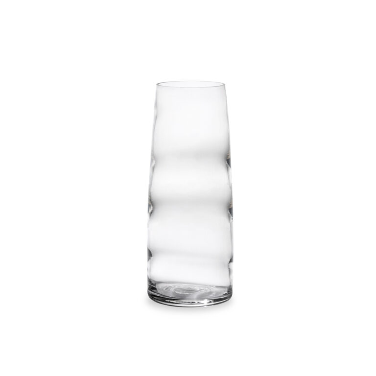 Crystal glass carafe in clear variant