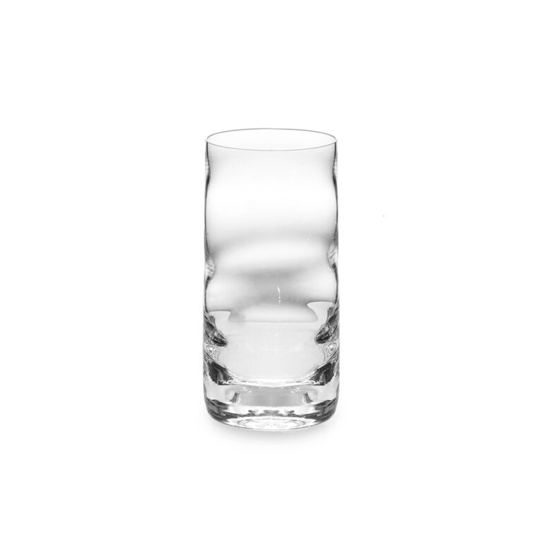 Tall crystal glass in clear variant