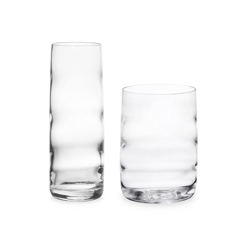 Dunes crystal glass vases