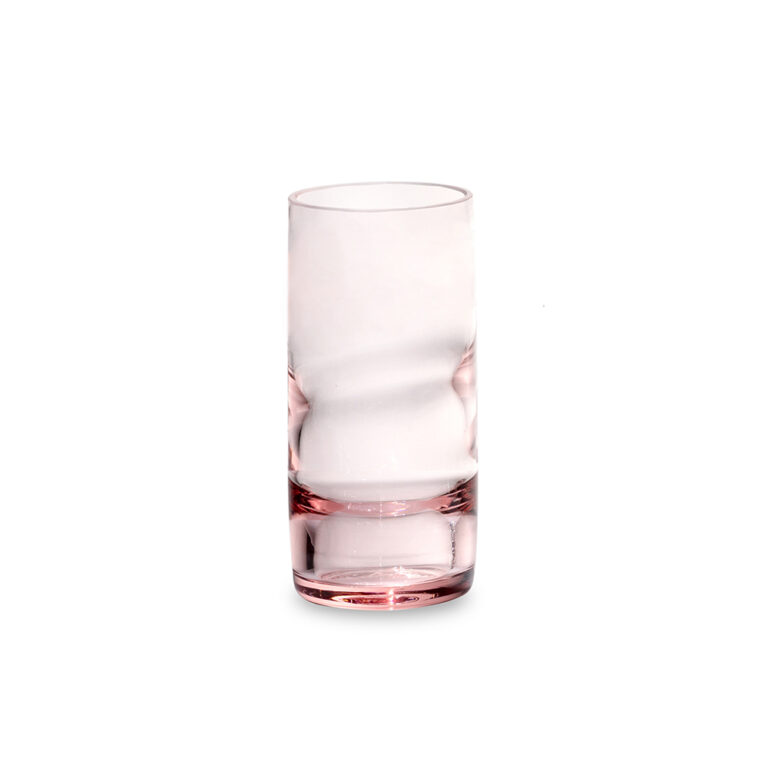 Tall crystal glass in Red Sand variant