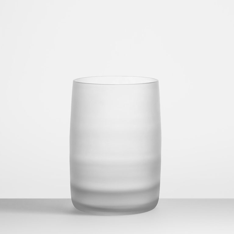 Dunes Big Vase in Clear Sanded variant