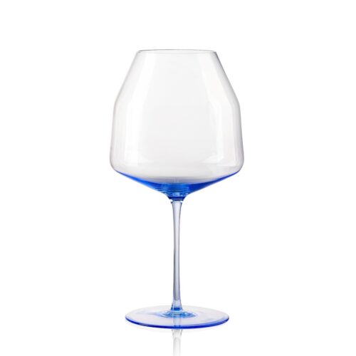 Orbit Red Wine Glass Indigo Blue
