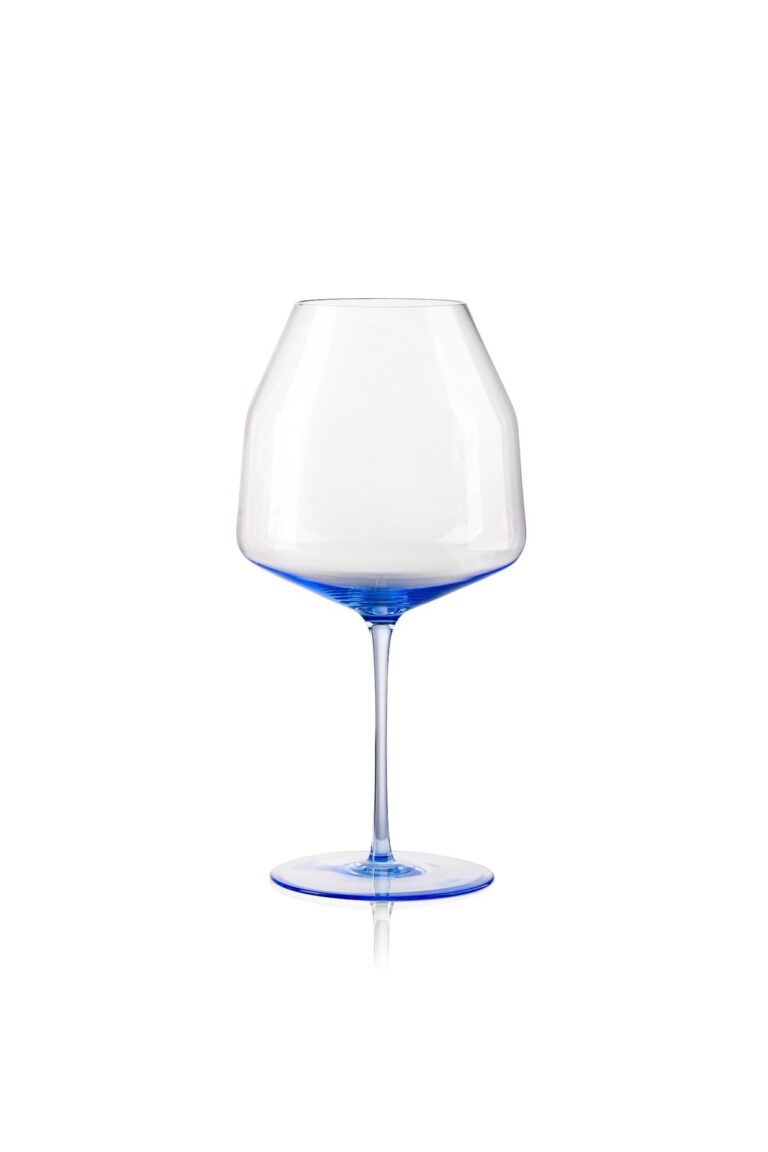 Orbit Red Wine Glass Indigo Blue