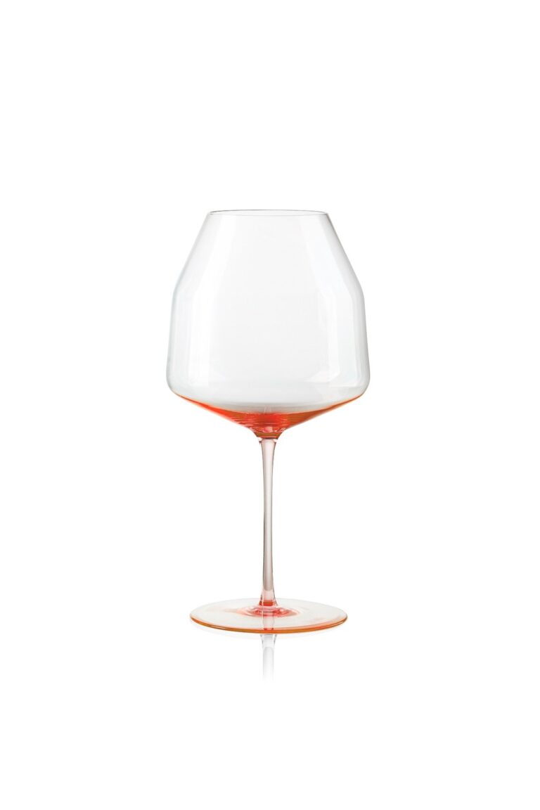 Orbit Red Wine Glass Red Sand