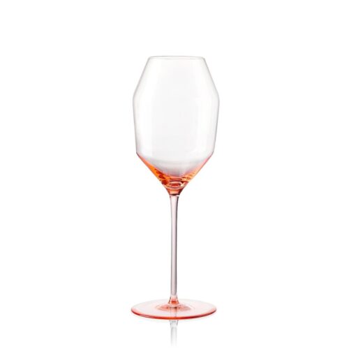 Orbit Sparkling Wine Glass Red Sand