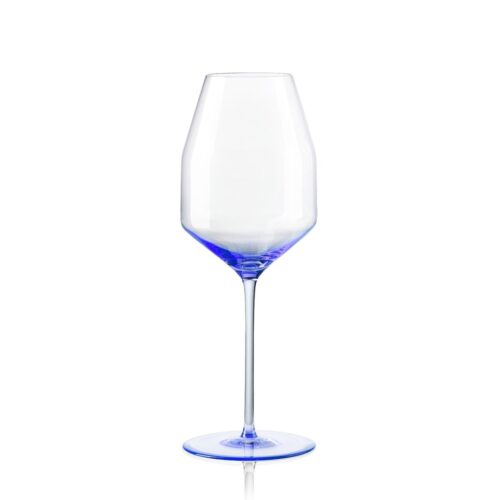 Orbit White Wine Glass Indigo Blue